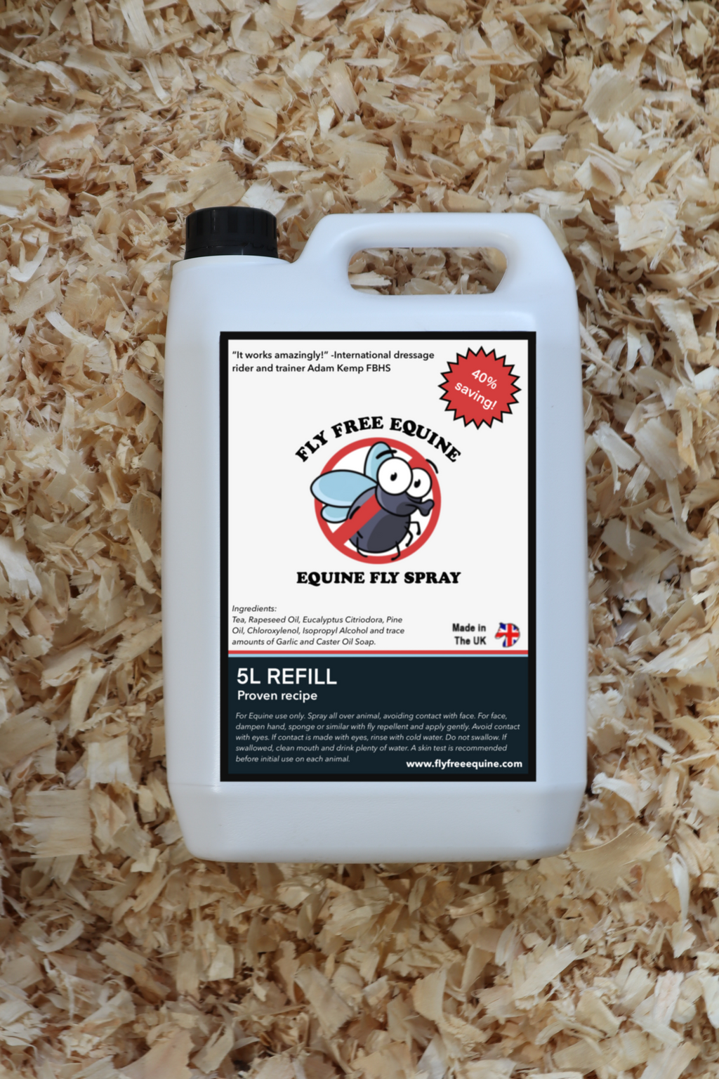Equine Fly Repellent refill bottle shown with the Mega Bundle