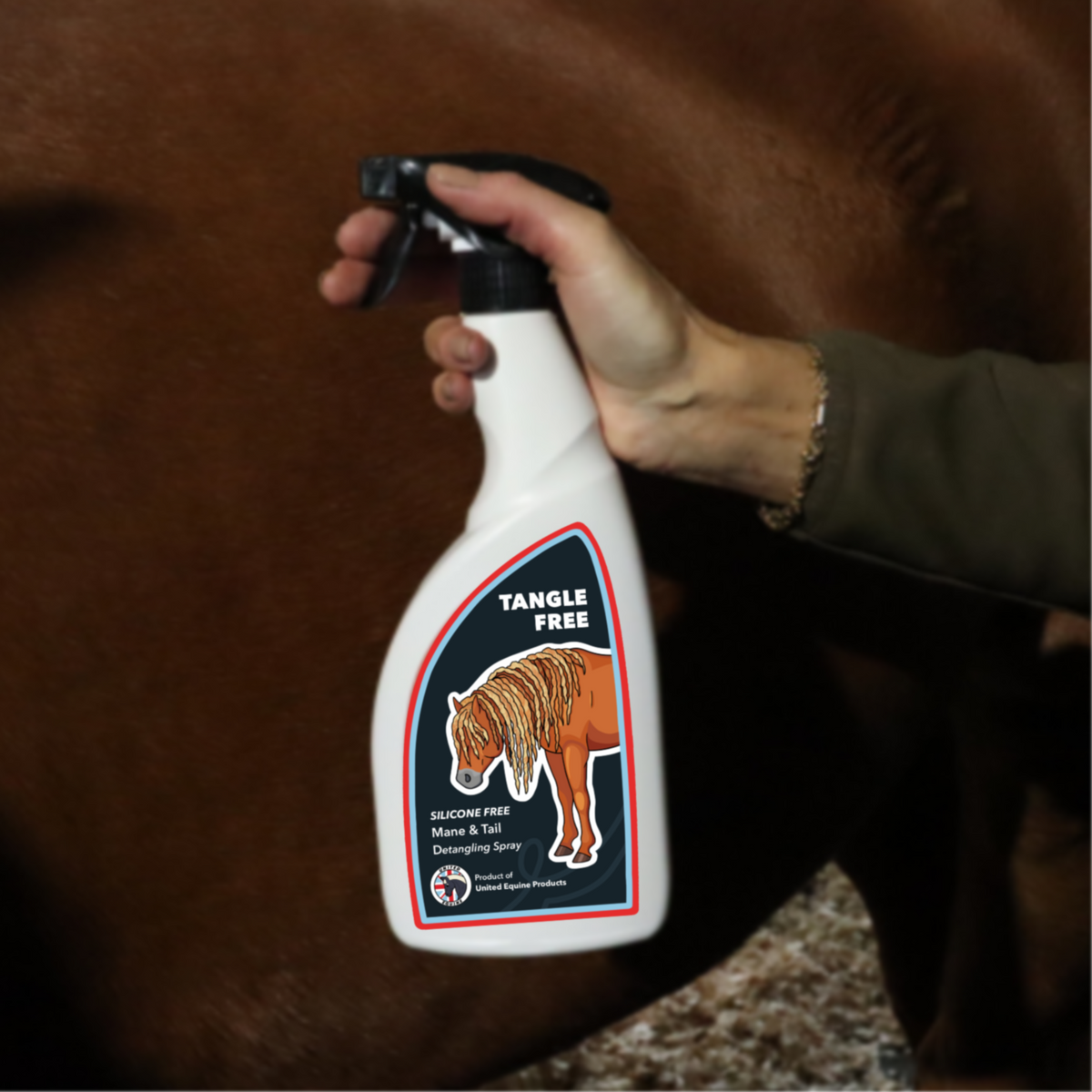 Tangle Free Mane and Tail Detangling Spray included in The Essentials Kit