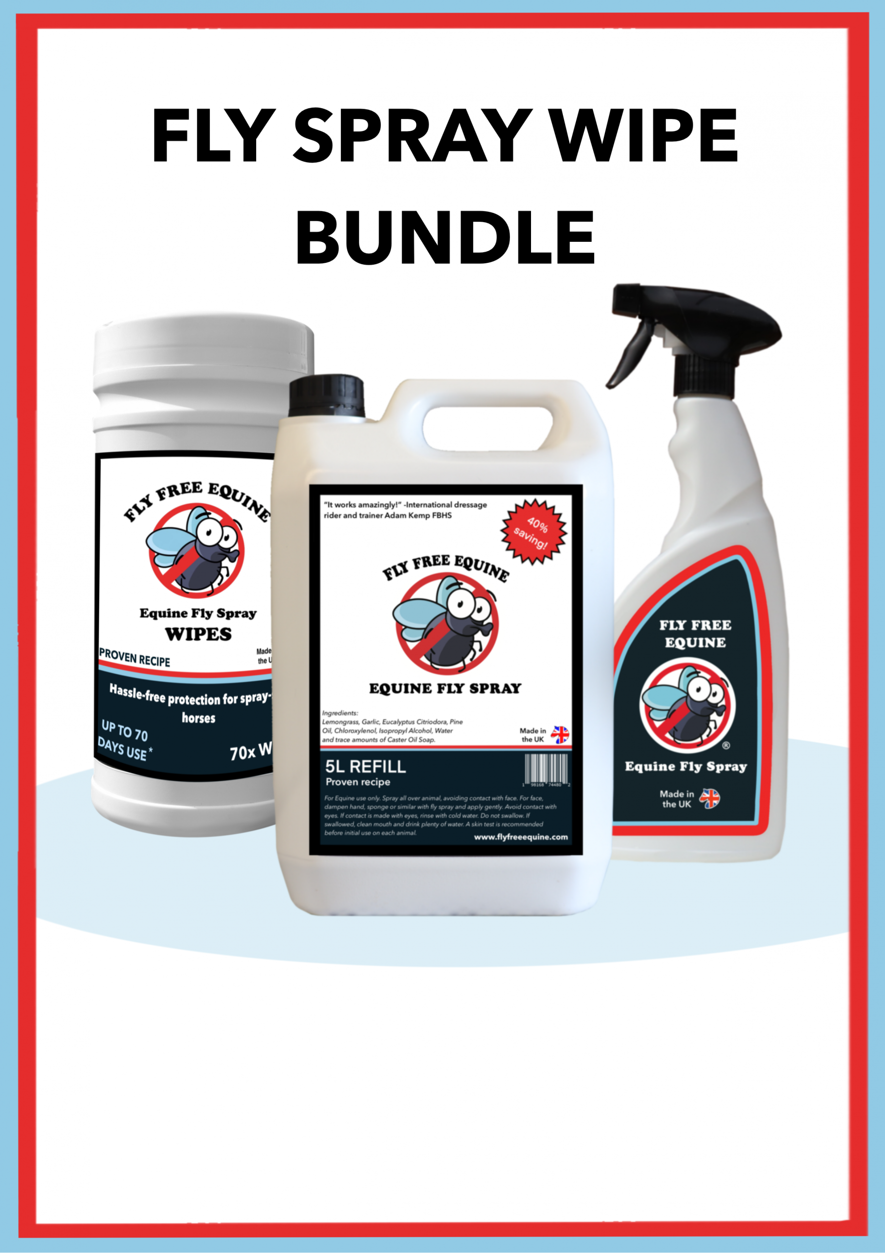 Fly Spray Wipe Bundle - Save 15%